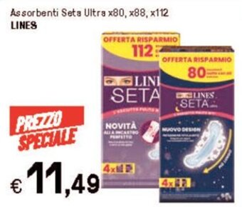 Iper La Grande Assorbenti Seta Ultra x80, x88, x112 LINES offerta