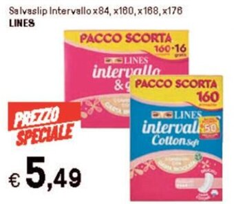 Iper La Grande Salvaslip Intervallo x84, x160, x168,x176 LINES offerta