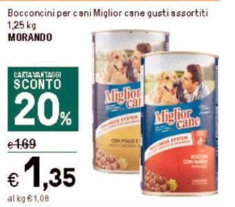 Bocconcini per cani Miglior cane gusti assortiti 1,25 kg MORANDO