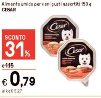 Iper La Grande Alimento umido per cani gusti assortiti 150 g CESAR offerta