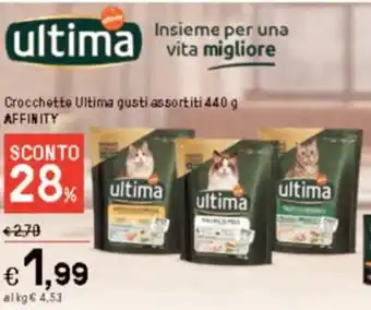 Iper La Grande ultima Crocchette Ultima gusti assortiti 440 g AFFINITY offerta