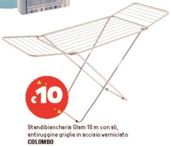 Iper La Grande Stendibiancheria Glam 18 m con ali, antiruggine griglie in acciaio verniciato COLOMBO offerta