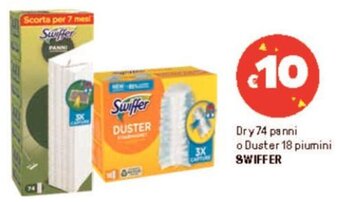 Iper La Grande Dry 74 panni o Duster 18 piumini SWIFFER offerta