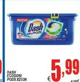 DEM Dash Detersivo lavatrice offerta