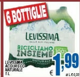 DEM Levissima Acqua offerta