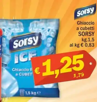 Ard Discount Sorsy Ghiaccio a cubetti SORSY kg.1,5 offerta