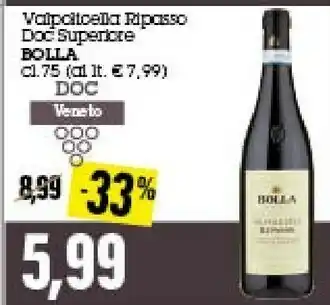 Emi Supermercati Bolla Valpolicella Ripasso Doc Superiore offerta