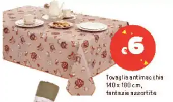 Iper La Grande Tovaglia antimacchia 140 x 180 cm, fantasie assortite offerta