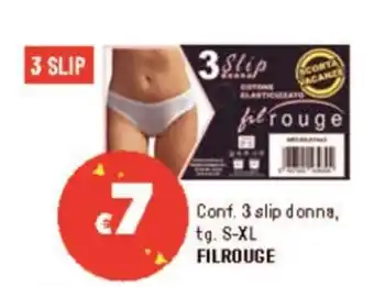 Iper La Grande Conf. 3 slip donna, tg. S-XL FILROUGE offerta