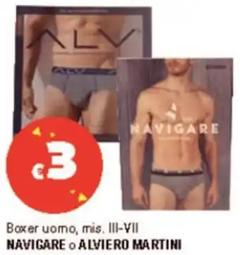 Iper La Grande Boxer uomo, mis. III-VII NAVIGARE O ALVIERO MARTINI offerta
