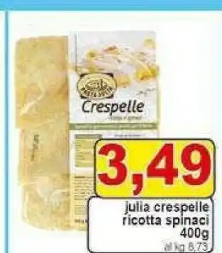 Gros Julia Crespelle Ricotta Spinaci offerta