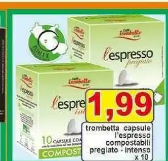 Trombetta Capsule L'espresso Compostabili