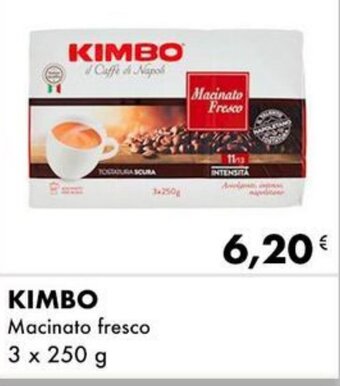 Iper Tosano KIMBO Macinato fresco 3 x 250 g offerta