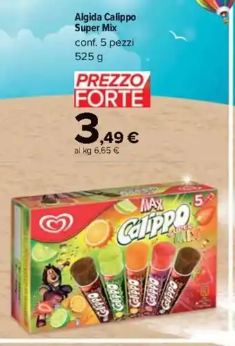 Carrefour Algida Calippo Super Mix conf. 5 pezzi 525 g offerta