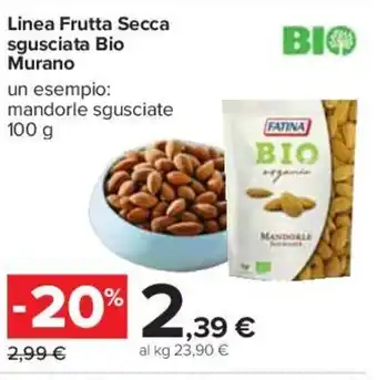 Linea Frutta Secca sgusciata Bio Murano 100 g