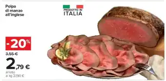 Carrefour Polpa di manzo all'inglese offerta