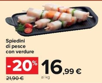 Carrefour Spiedini di pesce con verdure offerta