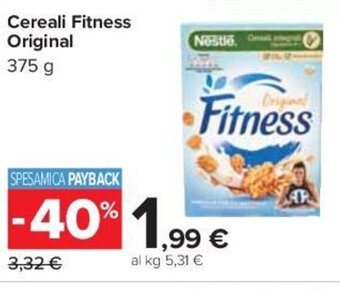 Carrefour Cereali Fitness Original 375 g offerta