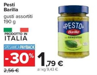 Carrefour Pesti Barilla gusti assortiti 190 g offerta
