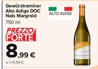 Carrefour Gewürztraminer Alto Adige DOC Nals Margreid 750 ml offerta