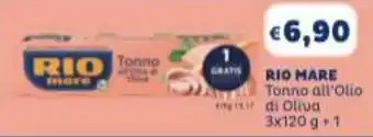 RIO MARE Tonno all'Olio di Oliva 3x120 g +1