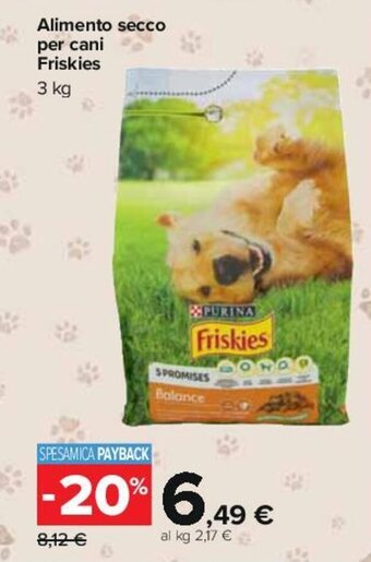 Carrefour Alimento secco per cani Friskies 3 kg offerta
