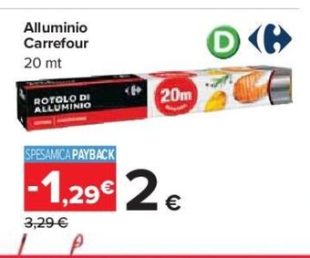 Carrefour Alluminio Carrefour 20 mt offerta