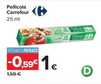 Carrefour Pellicola Carrefour 25 mt offerta