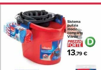 Carrefour Sistema pulizia mocio completo Vileda offerta