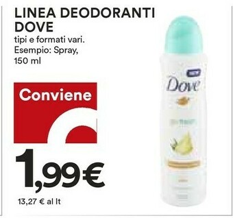 Coop Dove Linea Deodoranti offerta