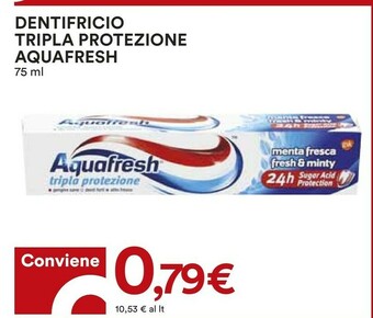 Coop Aquafresh Dentifricio Tripla Protezione offerta