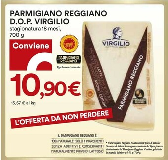Coop Virgilio Parmigiano Reggiano Dop offerta