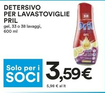 Coop Pril Detersivo Per Lavastoviglie offerta
