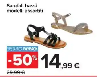 Carrefour Sandali bassi modelli assortiti offerta