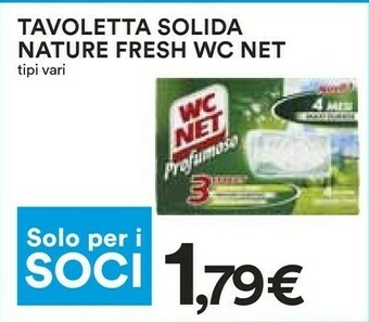 Coop Wc net Tavoletta Solida Nature Fresh offerta