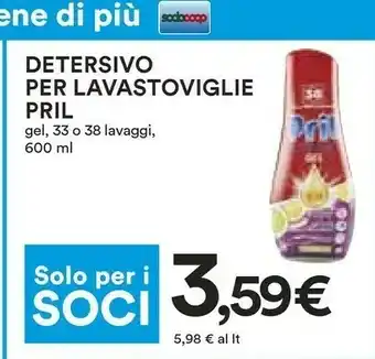 Coop Pril Detersivo Per Lavastoviglie offerta