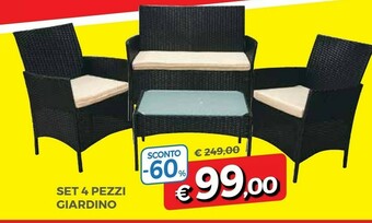 Set 4 Pezzi Giardino