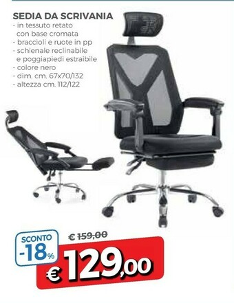 Famila Sedia Da Scrivania offerta