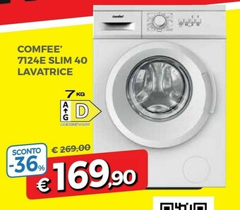 Famila Comfeè 7124E Slim 40 Lavatrice offerta