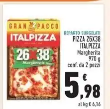 Conad Italpizza pizza 26x38 offerta