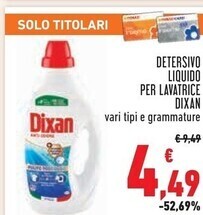 Conad Dixan detersivo liquido per lavatrice offerta