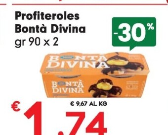 Despar Bontà divina profiteroles offerta
