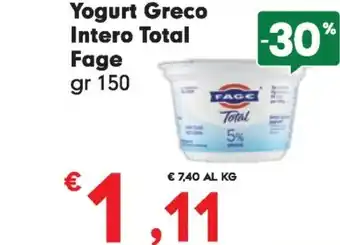 Despar Fage yogurt greco intero total offerta