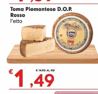 Toma piemontese d.o.p. rosso