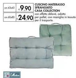 Bennet Casa collection cuscino materasso sfrangiato offerta