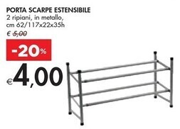 Bennet Porta scarpe estensibile offerta
