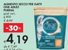 Bennet Purina alimento secco per gatti one adult offerta