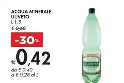 Bennet Uliveto acqua minerale offerta
