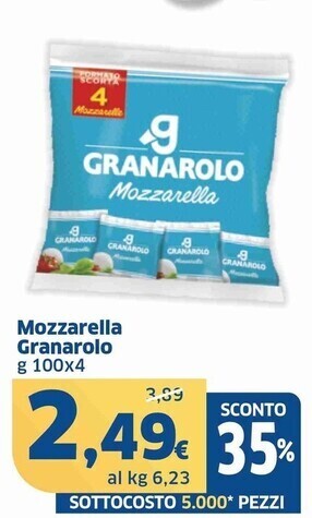 Sigma Granarolo mozzarella offerta