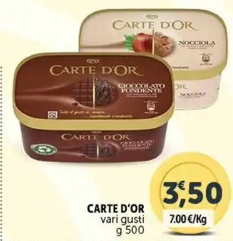 Gourmet Déco Carte d'or g 500 offerta